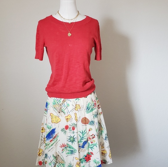 3 for $20 Jcrew Factory NWT fun print skirt - Picture 2 of 3